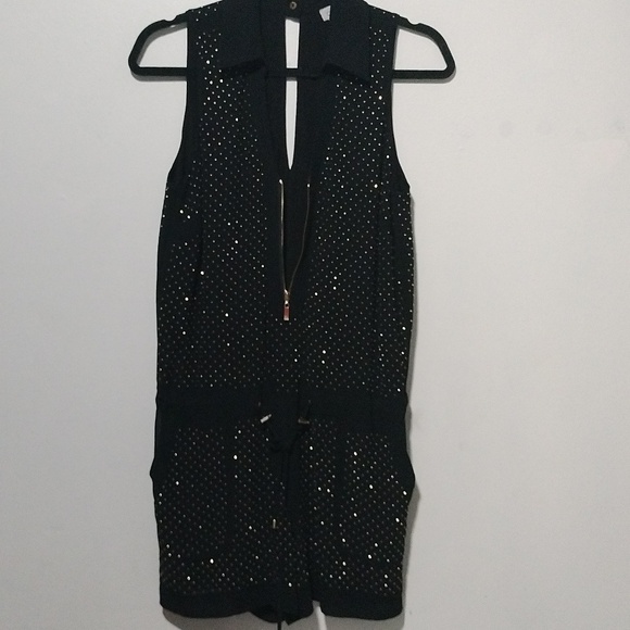 Cache gold studded Romper size Small - Picture 11 of 16